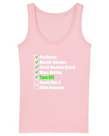 60 Year Old Funny Birthday Checklist Cotton Pink