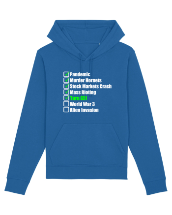 65 Year Old Funny Birthday Checklist Royal Blue