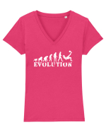Football evolution Tricou mânecă scurtă guler V Damă Evoker