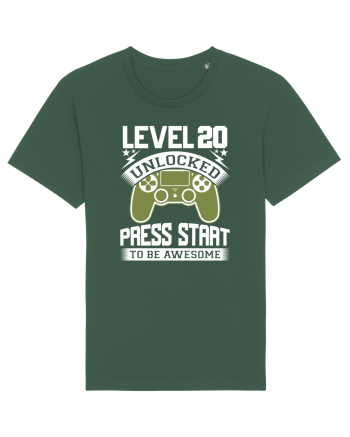 Level 20 Unlocked Press Start To Be Awesome Bottle Green