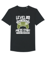 Level 20 Unlocked Press Start To Be Awesome Tricou mânecă scurtă guler larg Bărbat Skater