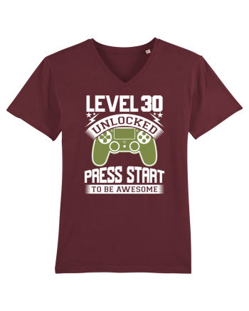 Level 30 Unlocked Press Start To Be Awesome Burgundy