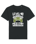 Level 40 Unlocked Press Start To Be Awesome Tricou mânecă scurtă Unisex Rocker