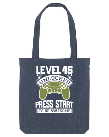Level 45 Unlocked Press Start To Be Awesome Midnight Blue