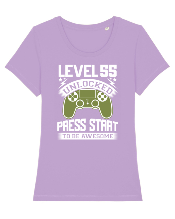 Level 55 Unlocked Press Start To Be Awesome Lavender Dawn