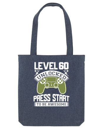 Level 60 Unlocked Press Start To Be Awesome Midnight Blue