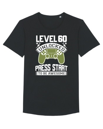 Level 60 Unlocked Press Start To Be Awesome Black