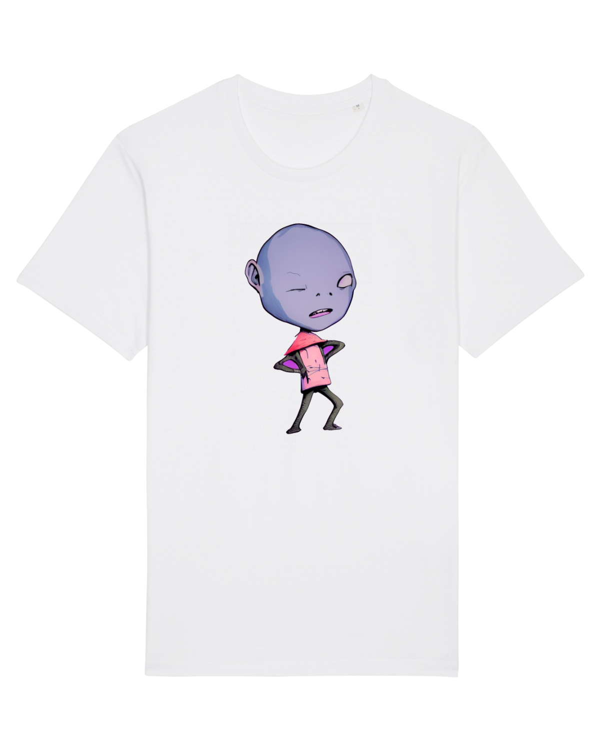 Tricou mânecă scurtă Unisex Rocker White
