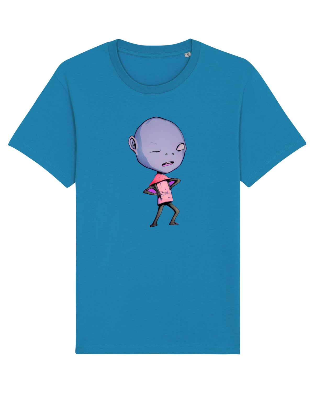 Tricou mânecă scurtă Unisex Rocker Azur