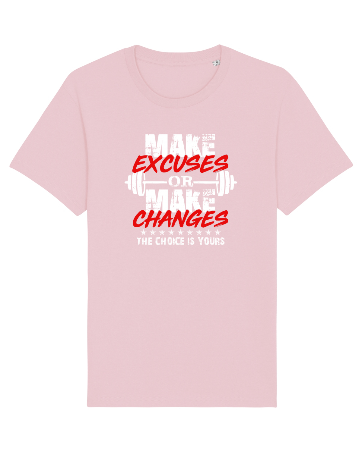 Tricou mânecă scurtă Unisex Rocker Cotton Pink