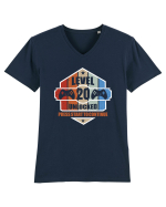 Level 20 Unlocked Press Start To Continue Tricou mânecă scurtă guler V Bărbat Presenter