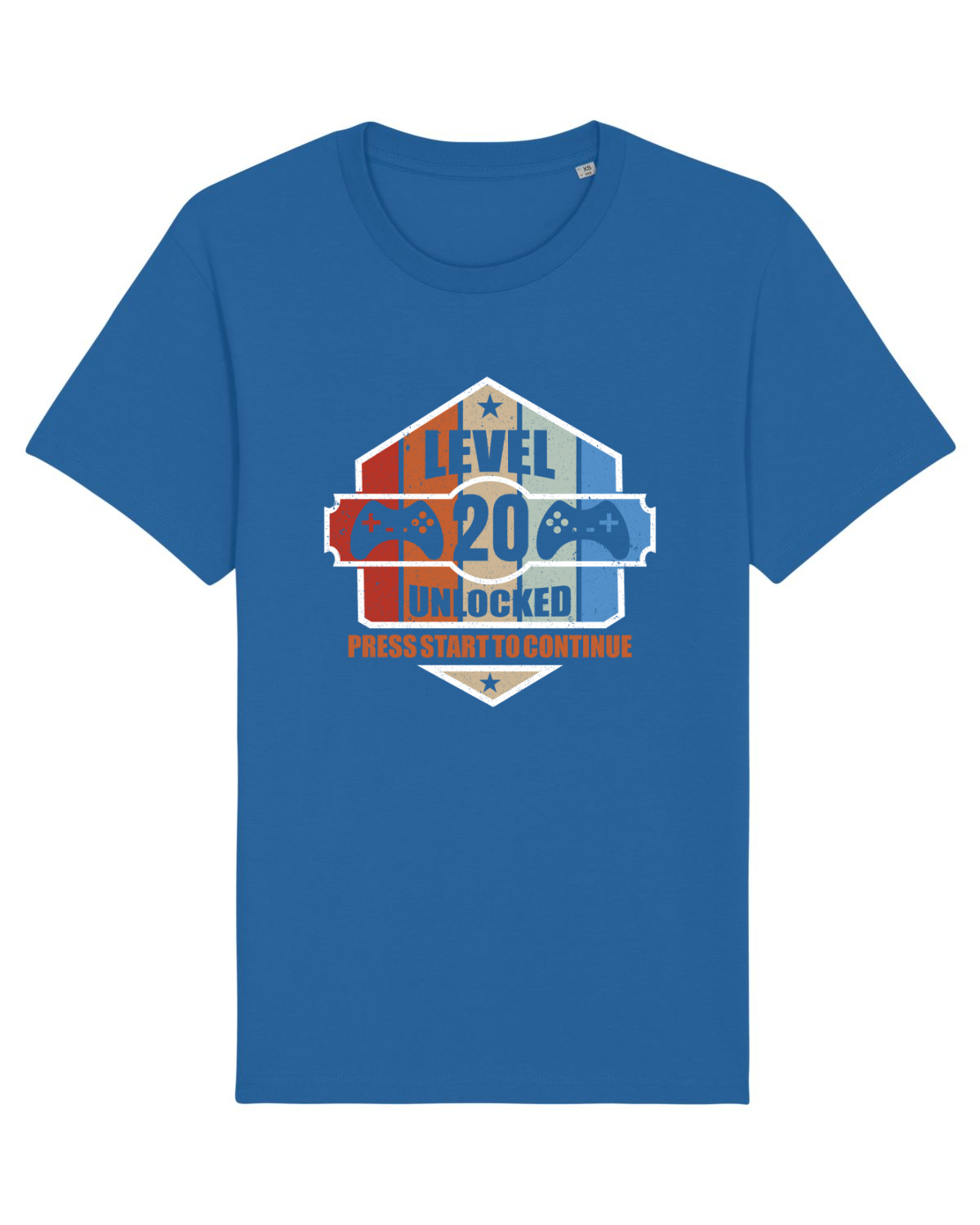 Tricou mânecă scurtă Unisex Rocker Royal Blue
