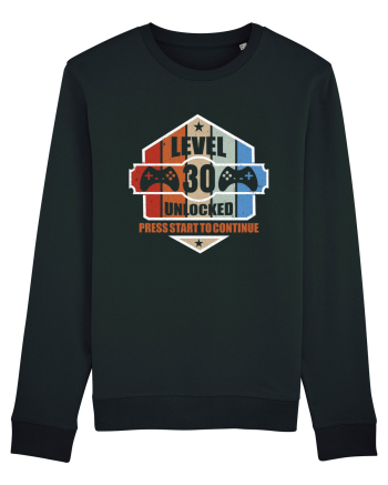 Level 30 Unlocked Press Start To Continue Black