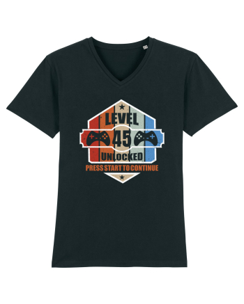 Level 45 Unlocked Press Start To Continue Black