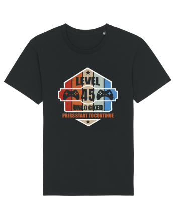 Level 45 Unlocked Press Start To Continue Black
