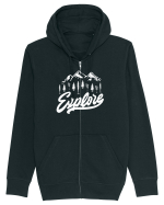 Explore Hanorac cu fermoar Unisex Connector