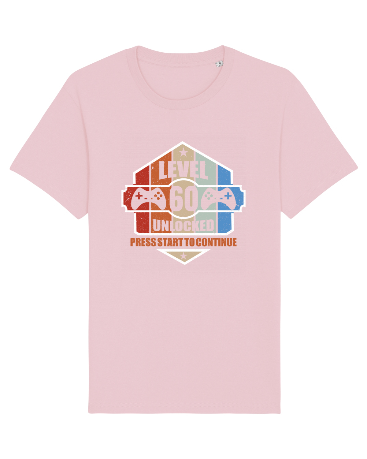 Tricou mânecă scurtă Unisex Rocker Cotton Pink
