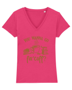 Coffee fa'coff Tricou mânecă scurtă guler V Damă Evoker