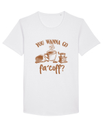 Coffee fa'coff Tricou mânecă scurtă guler larg Bărbat Skater