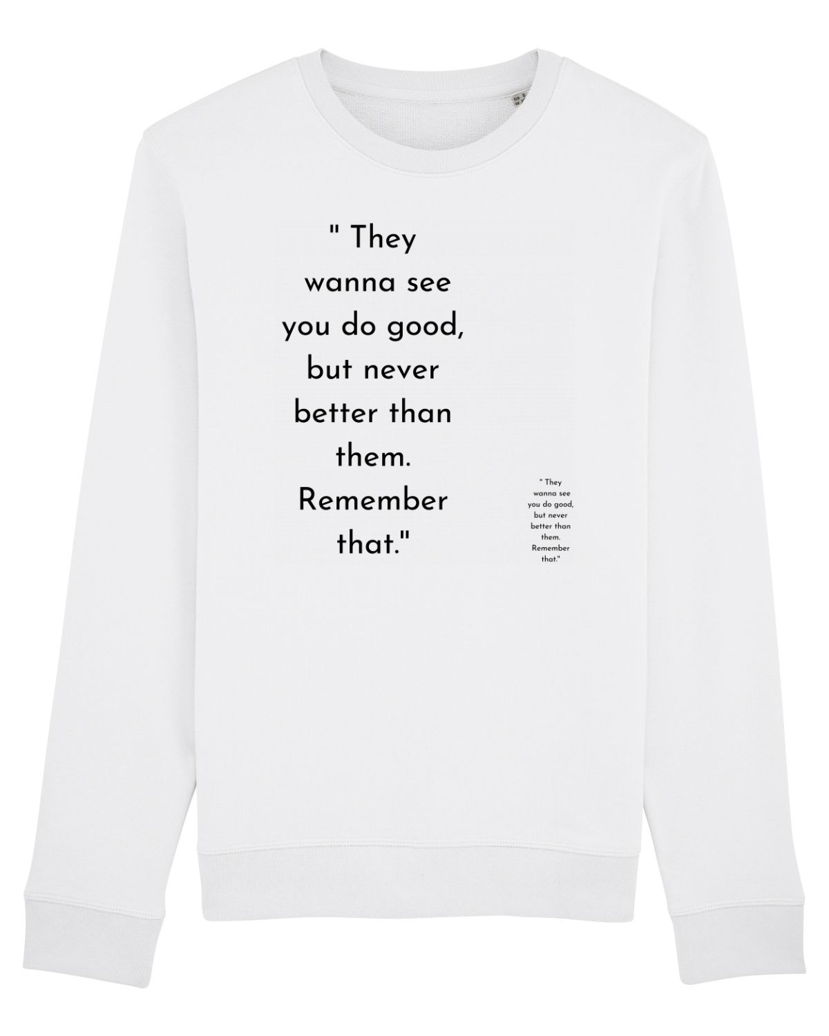Bluză mânecă lungă Unisex Rise White