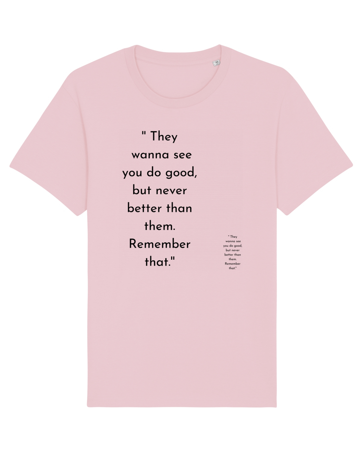 Tricou mânecă scurtă Unisex Rocker Cotton Pink