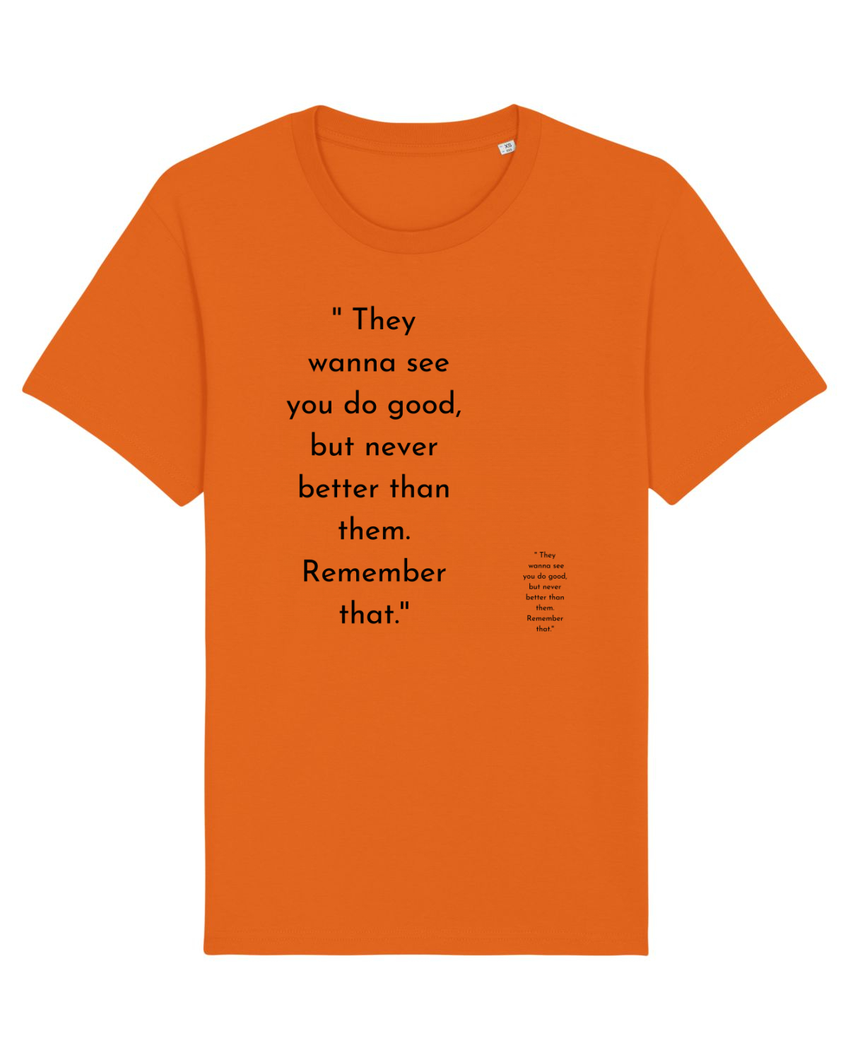 Tricou mânecă scurtă Unisex Rocker Bright Orange