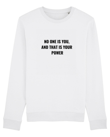 no one is you... White