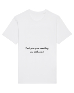 don t give up Tricou mânecă scurtă Unisex Rocker
