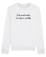 fuck social media... Bluză mânecă lungă Unisex Rise