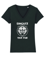 Conquer your fear Tricou mânecă scurtă guler V Damă Evoker