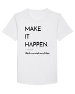 make it happen Tricou mânecă scurtă guler larg Bărbat Skater