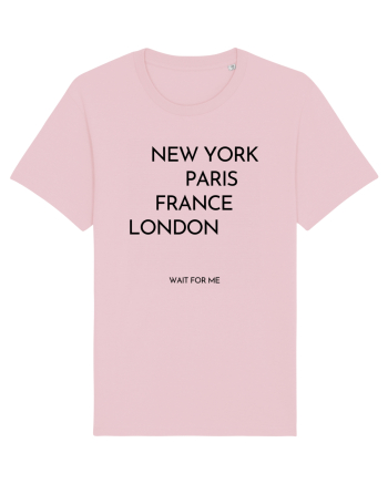 new york paris Cotton Pink