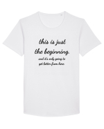 this is just the beginning Tricou mânecă scurtă guler larg Bărbat Skater