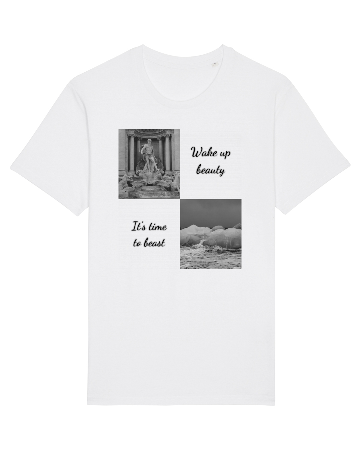 Tricou mânecă scurtă Unisex Rocker White