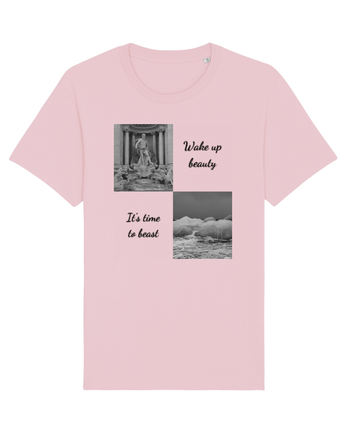 Tricou mânecă scurtă Unisex Rocker Cotton Pink