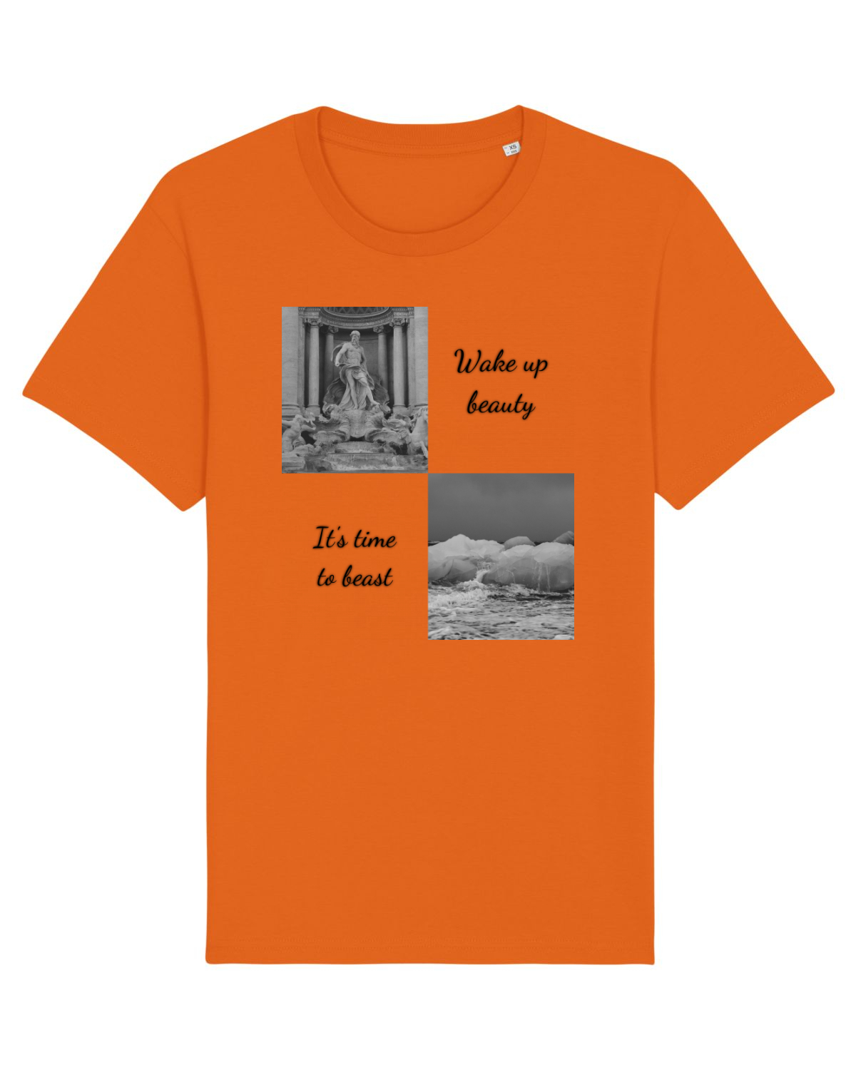 Tricou mânecă scurtă Unisex Rocker Bright Orange