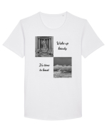 wake up beauty Tricou mânecă scurtă guler larg Bărbat Skater