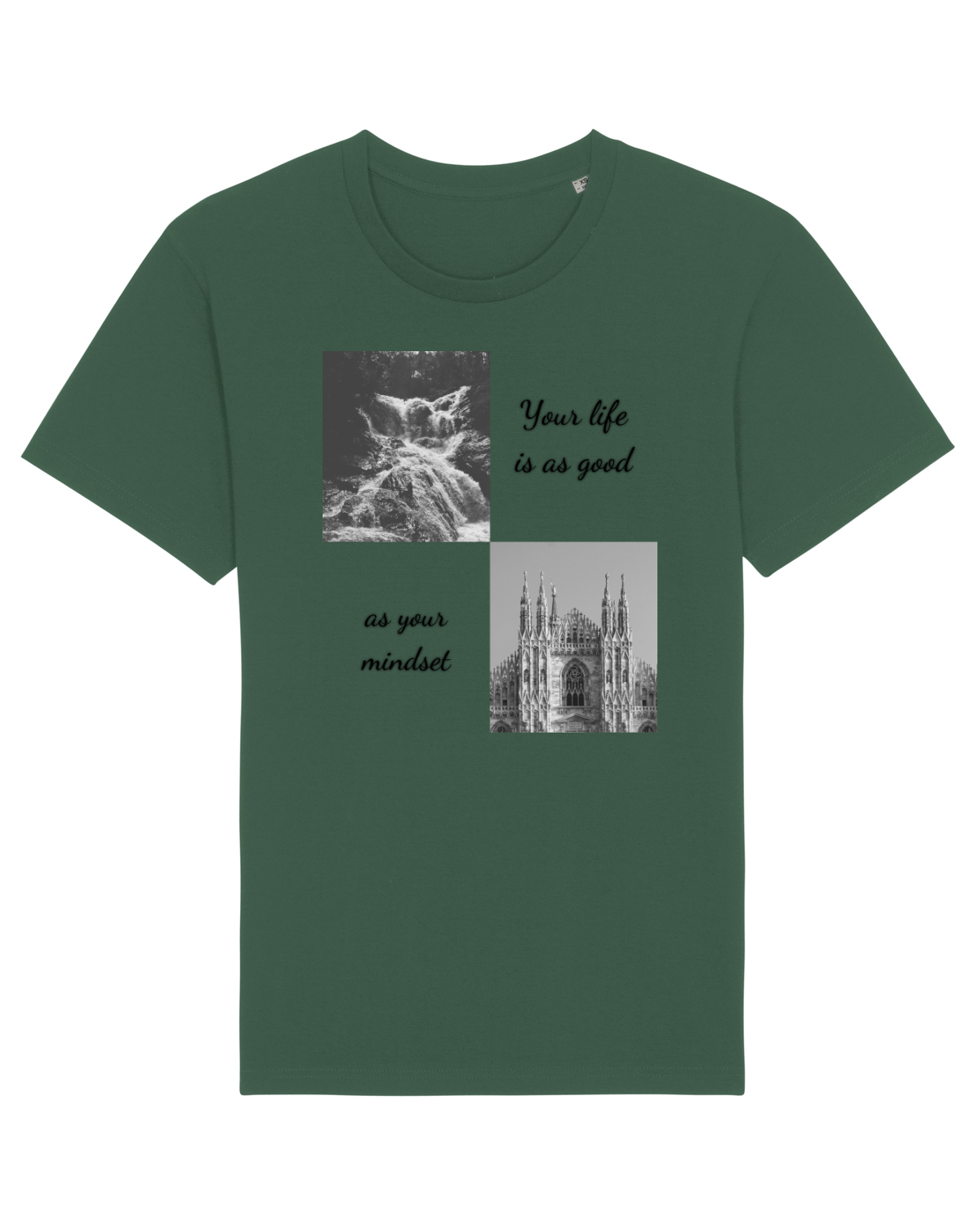 Tricou mânecă scurtă Unisex Rocker Bottle Green