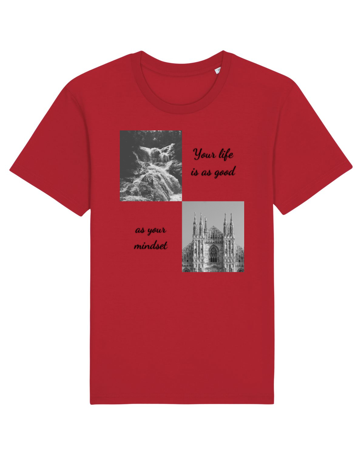 Tricou mânecă scurtă Unisex Rocker Red