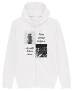 never apologise for being ... Hanorac cu fermoar Unisex Connector