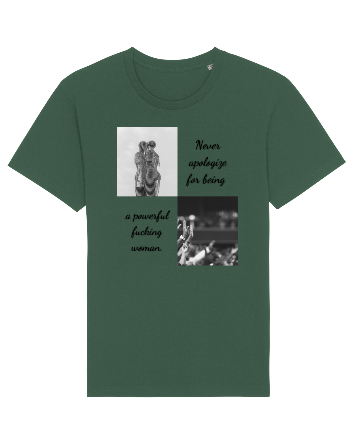 Tricou mânecă scurtă Unisex Rocker Bottle Green