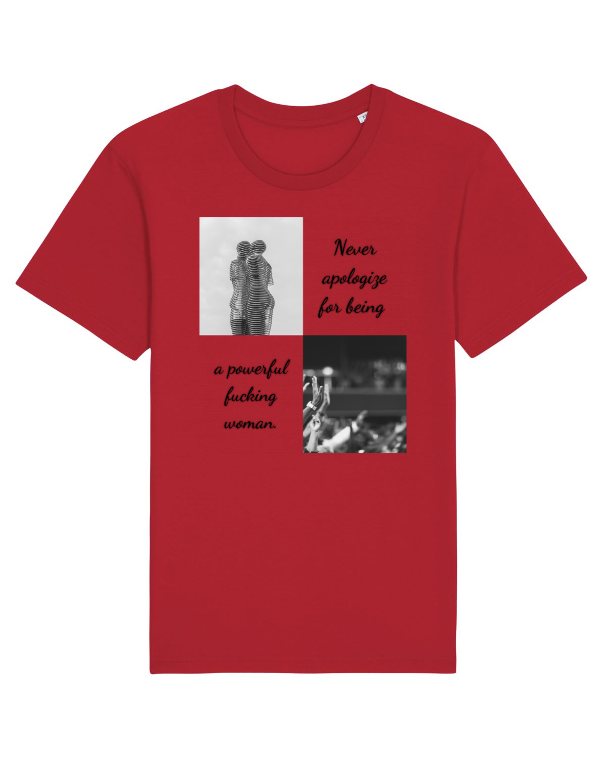 Tricou mânecă scurtă Unisex Rocker Red