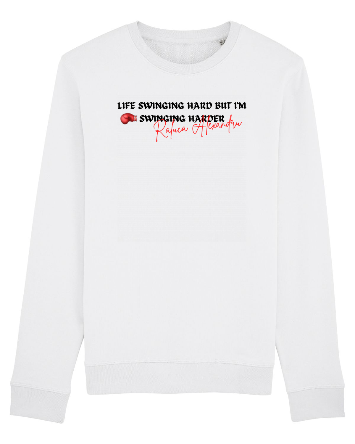 Bluză mânecă lungă Unisex Rise White