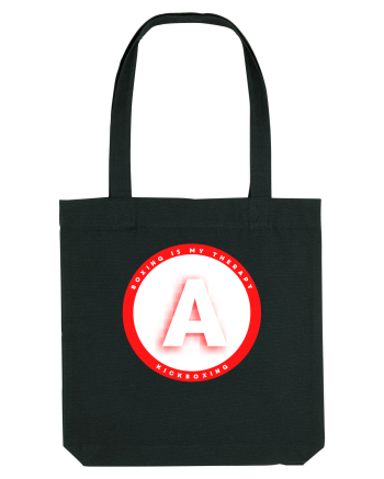 boxing letter A Black