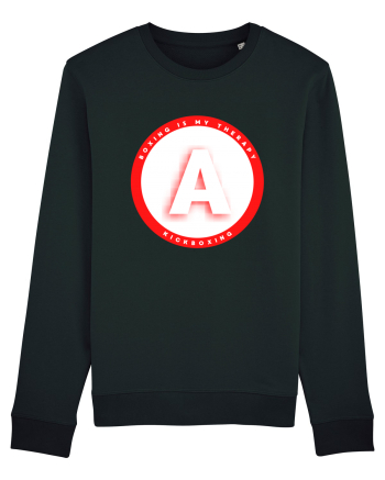 boxing letter A Black