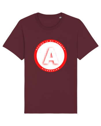 boxing letter A Burgundy