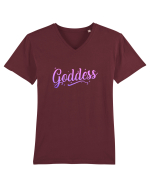 Godess Tricou mânecă scurtă guler V Bărbat Presenter