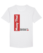 muay thai Tricou mânecă scurtă guler larg Bărbat Skater