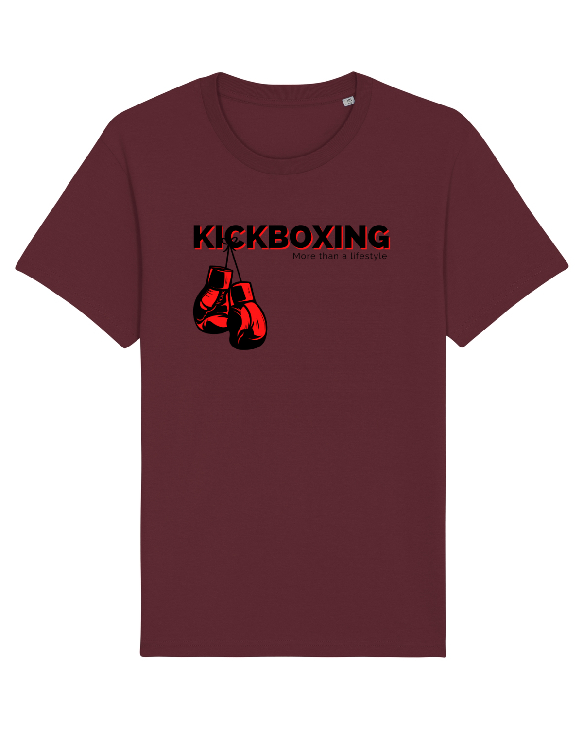 Tricou mânecă scurtă Unisex Rocker Burgundy