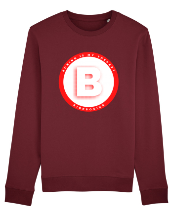 boxing letter B Burgundy